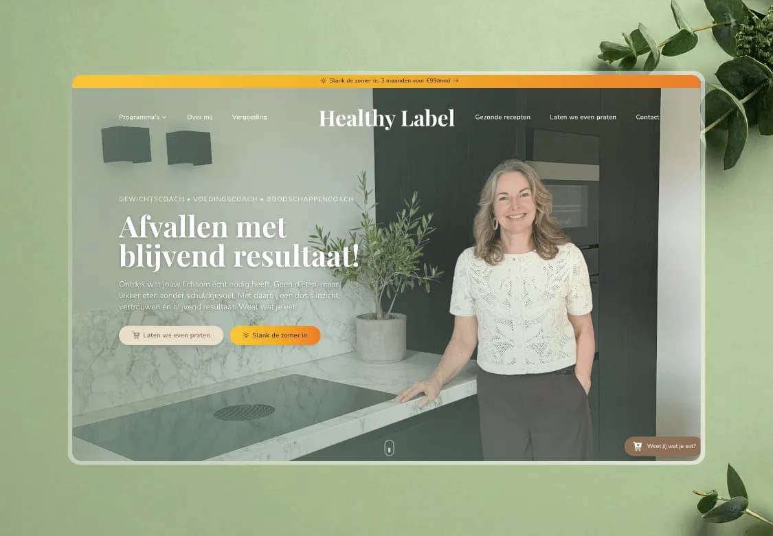 Healthy Label website