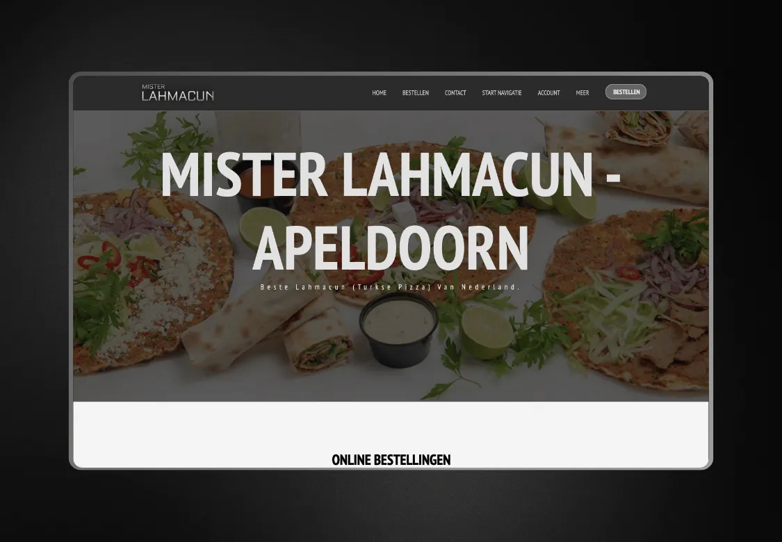 Mister Lahmacun, website voor het herontwerp