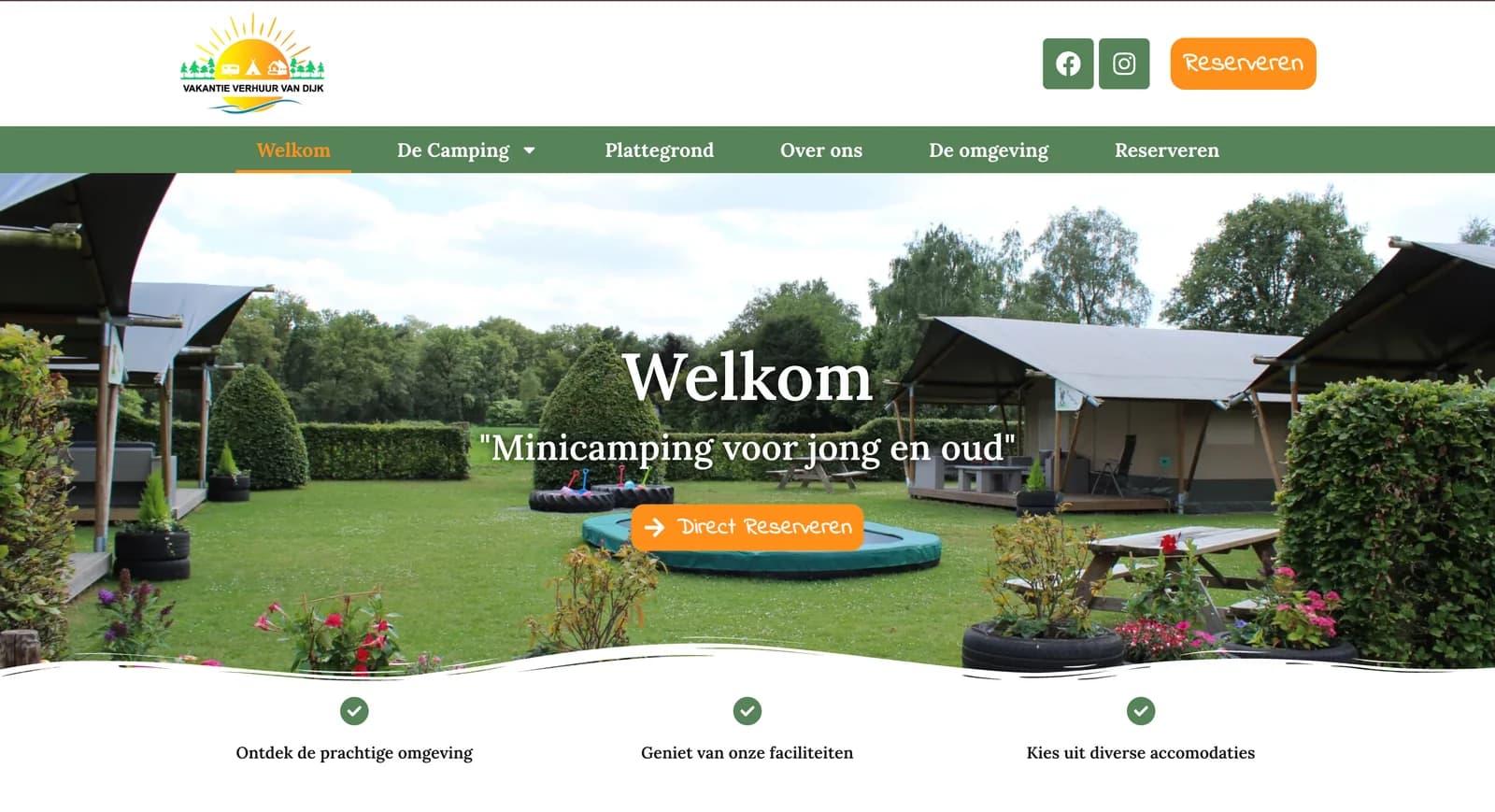 Vakantieverhuur van Dijk website